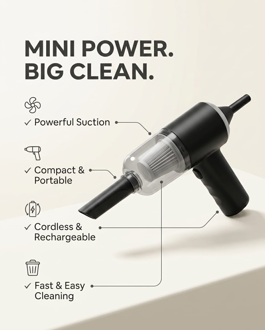 Mini Portable Vacuum Cleaner