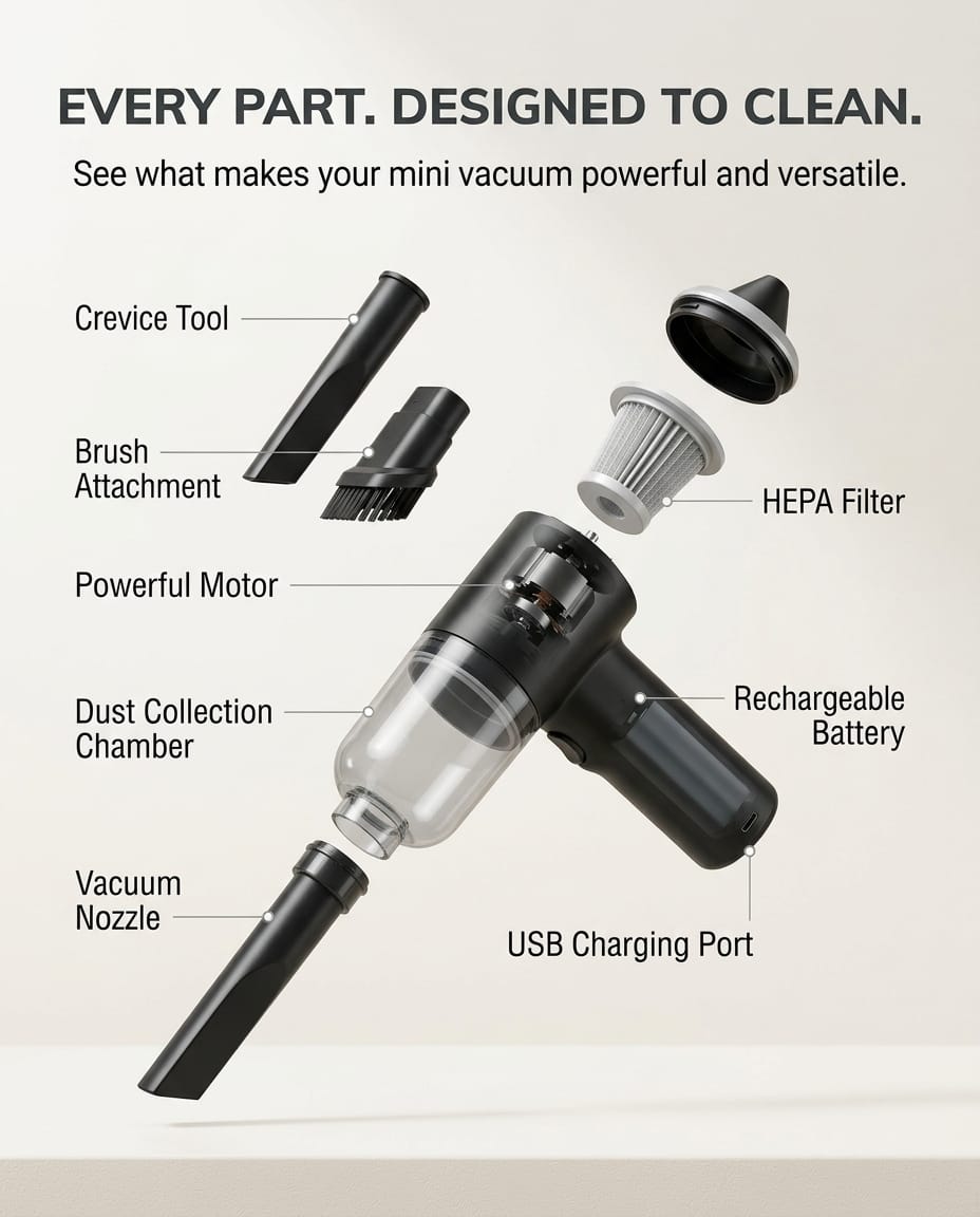 Mini Portable Vacuum Cleaner