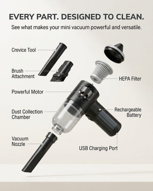 Mini Portable Vacuum Cleaner